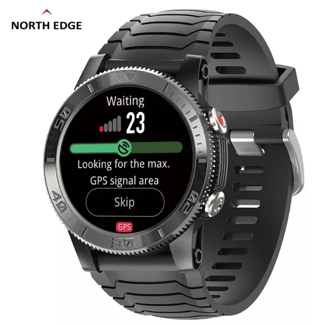 North Edge GPS Compass Outdoor Smartwatch Android Fitness Tracker IP68 Bluetooth