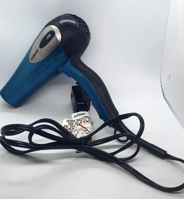 Secador de pelo Conair azul 1875 vatios salón muy potente 9 pulgadas