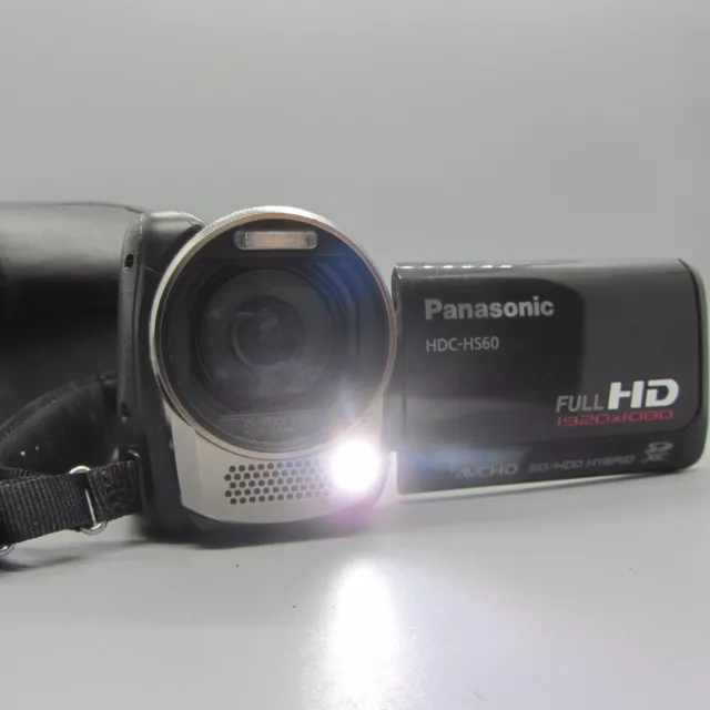 Pansonic HDC-HS60 Handheld High Definition Camcorder Black Tested 2