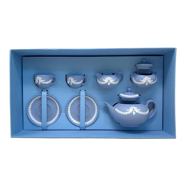 WEDGWOOD BLUE JASPERWARE Minature Tray (Tea Set) $145.53 - PicClick CA