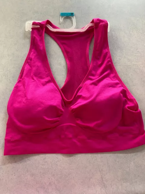 ZONE PRO WOMEN'S Hot Pink Padded Athletic Sports Bra Size 3X $10.50 -  PicClick