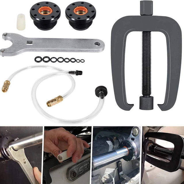 HYDRAULIC STEERING CYLINDER Seal HS5157 & Bracket Puller& Bleed Kit for