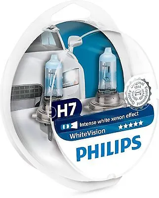 2 Philips Whitevision H7 Glühlampe 12V 55W Box | 12972Whvsm