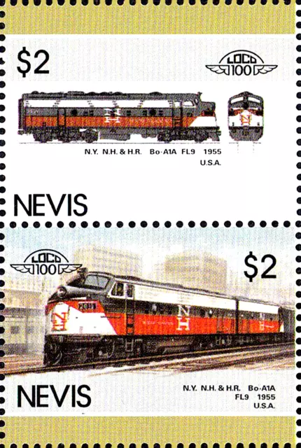 MNH Eisenbahn Lokomotive Klasse Fl 9 Usa 1955 Diesel Elektro General Motors / 67