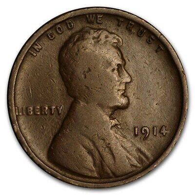 1914 Lincoln Wheat Penny - G/VG