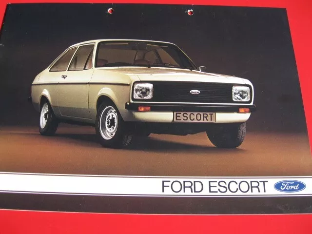 Ford Escort MK II 1974-80 incl. 1600 Sport, Ghia, Turnier Originalprospekt 1978