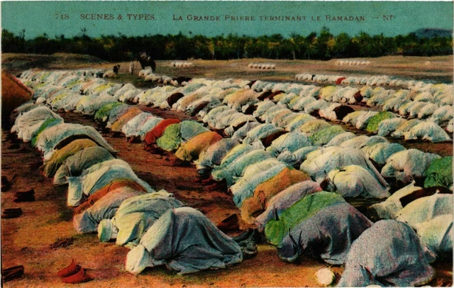 CPA AK Scenes et Types - La grande Priere Terminant le Ramadan MAROC (797354)