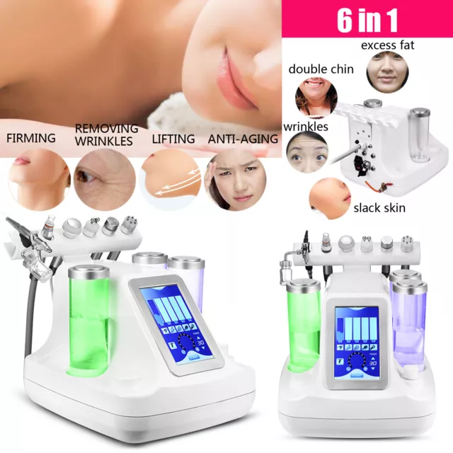 6 en 1 Waterdermoabrasion Beauty Machine Aqua Peel limpieza facial antienvejecimiento