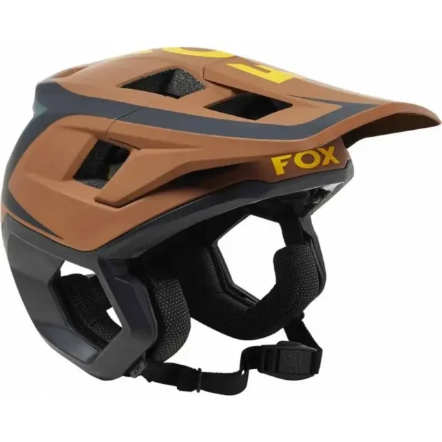 FOX DROPFRAME PRO DVIDE MTB HELMET SALE $209.95 (RRP$299.95) Nutmeg Smal 52-54cm