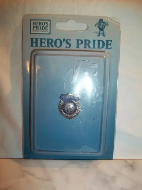 New/NOS Hero's Pride Silver Tone Tie or Lapel Pin State of Maine Police Insignia