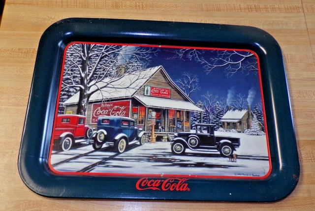 Vintage Tin Coke Coca Cola Tray 1995 The Gathering Place  Pamela Renfore