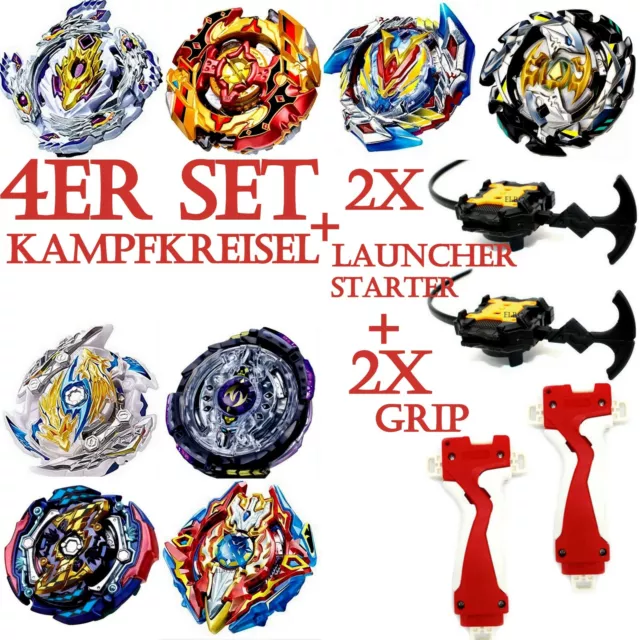 4er Set Kampfkreisel Kreisel für Beyblade Burst Metal Fusion Arena 4 er Set o