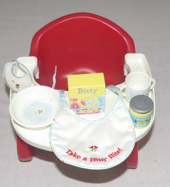 American Girl Dolls Bitty Baby High Chair Treats Bowl Mug with Box