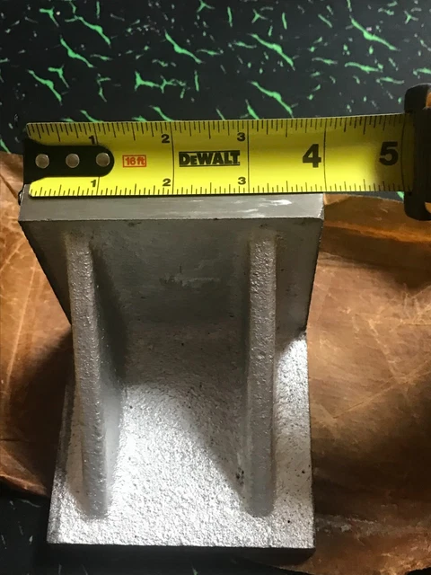 4x4x4 Machined Right Angle Plate Precision Webbed 5/8" Thick