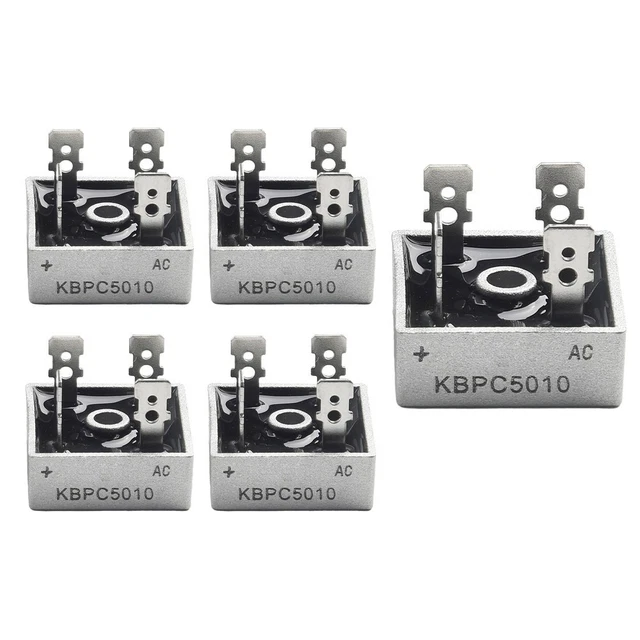 Ponts Redresseurs KBPC5010 – Lot De 10 Pièces, 50A 1000V, Pour Alimentation Et Conversion AC/DC