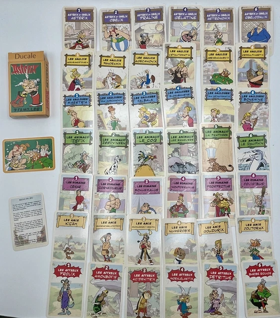 Jeu Des 7 Familles Astérix édition Ducale 1987 - Jeu De Cartes Vintage En Très Bon état