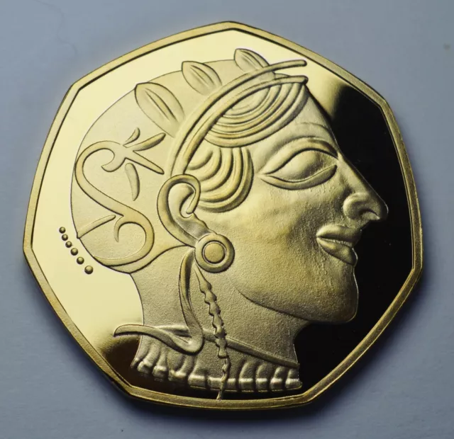 Ancient Greek 'Owl of Athena' 24ct Gold Commemorative. Athenian Tetradrachm Coin