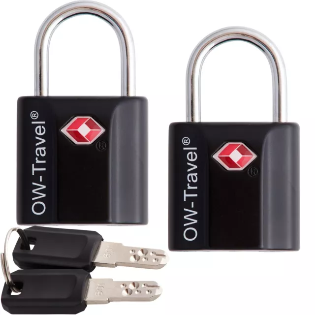 ✅ TITAN TSA Approved Keyed Travel Padlocks. Suitcase Luggage Bag Key Lock Keys