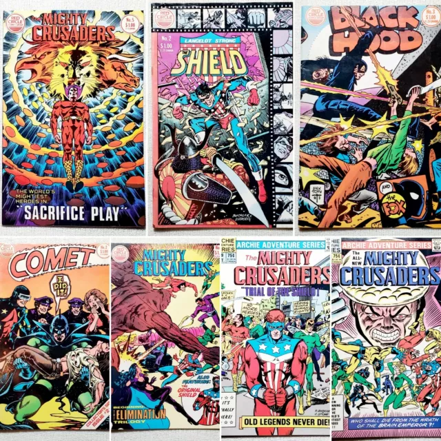 Red Circle & Archie Comic Book Lot - Mighty Crusaders, Shield, Comet, Black Hood