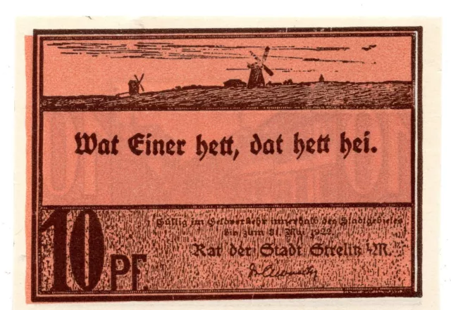 1922 Austria Notgeld Strelitz 10 Heller (B313)