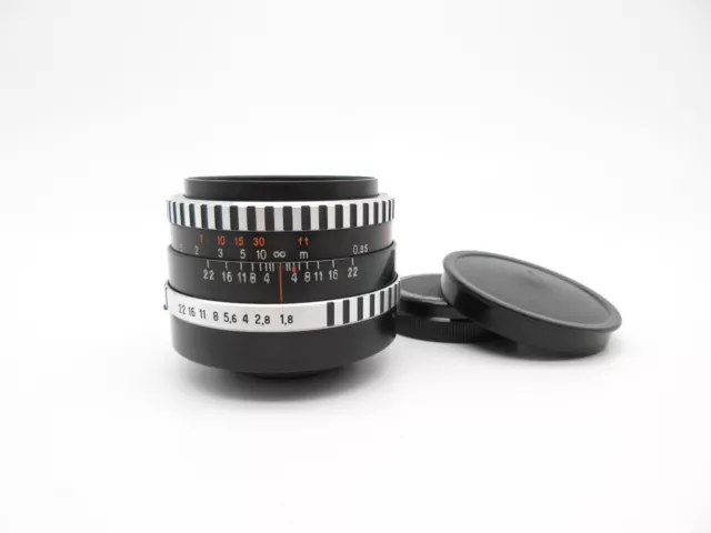 M42 Carl Zeiss Jena Pancolar 1,8/50 mm Zebra Objektiv