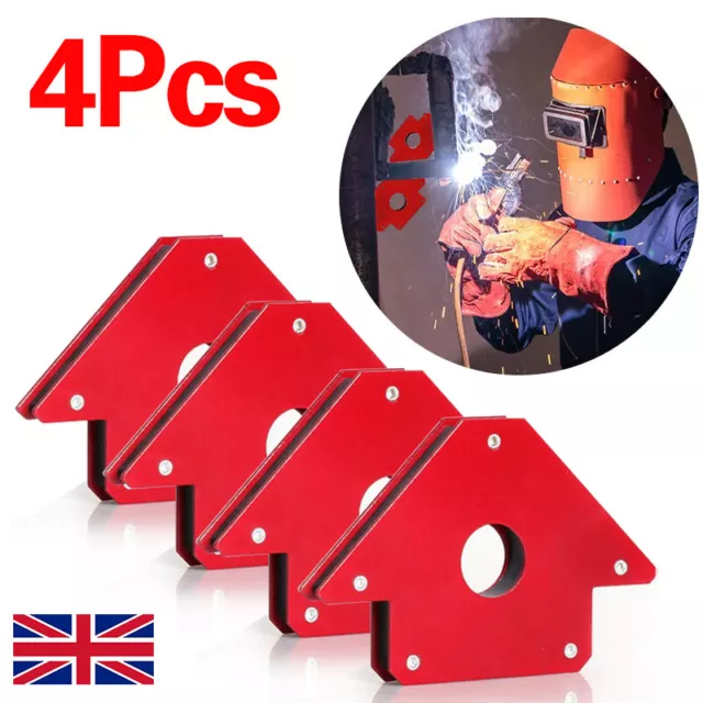 4 Set 50lb Magnetic Welding Holder Magnet Arrows Welder Welders Holding Tool UK