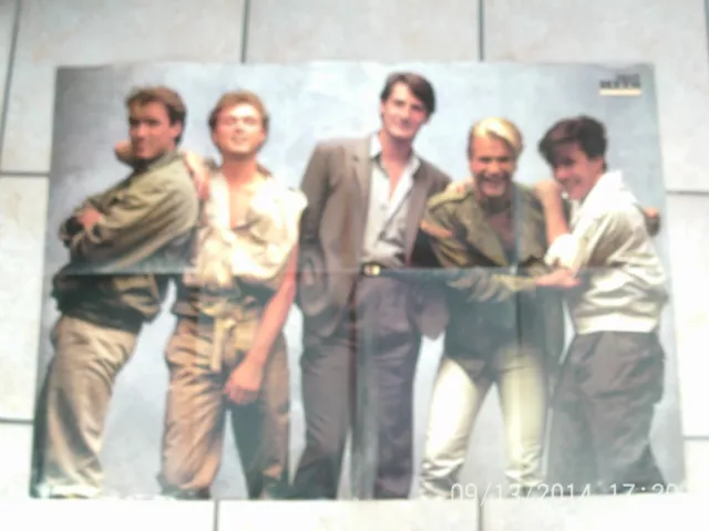 SPANDAU BALLET + 1980s COLLAGE - GIANT POSTER SIZE 34" BY 23 1/2" - 86cm by 60cm