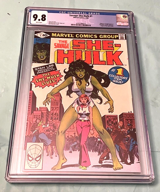 Savage She-Hulk #1 Cgc 9.8 White Pages / 1980 / 1St Appearance Of She-Hulk