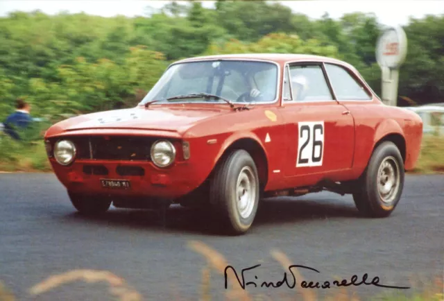 Nino Vaccarella † Alfa Romeo GTA GP der Tourenwagen Nürburgring 1968 Foto 20x30