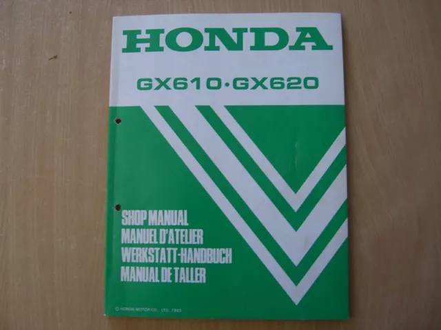 Werkstatthandbuch Shop manual de taller Honda GX 610 620 Industriemotor Kart `93