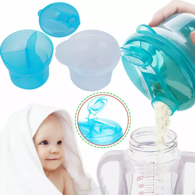 3 Doses Storage Avent Milk Powder Dispenser Formula Snack Pot Container of Baby