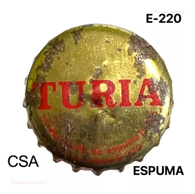 Tapon Corona Chapa Beer Bottle Cap Kronkorken Tappi Capsule Cerveza Turia