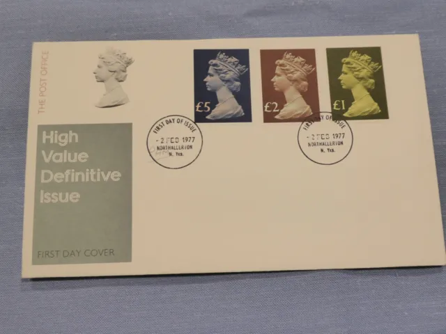 1977 High Value Definitive first day cover
