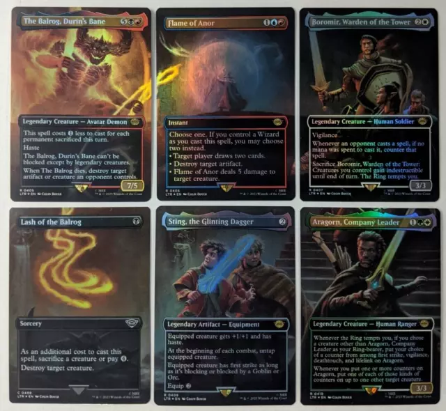 Magic Lord of the Rings MTG Bridge of Khazad-dûm  Ext Art Scene Set Foil