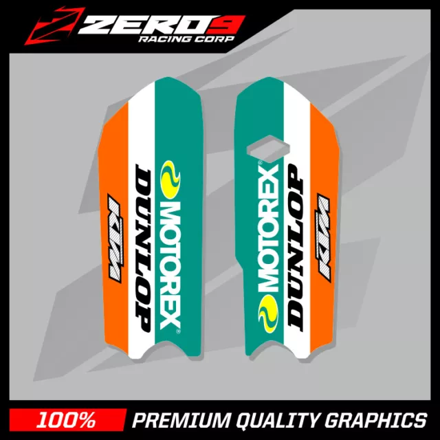 Ktm Sx 85 2013 - 2017 Lower Fork Decals Motocross Mx Graphics Motorex Orange