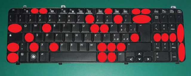 Tastiera Retroilluminata Italiana Per HP Pavilion 14-DV0000SL/14-DV0001SL - Argento, Senza Cornice, Layout Italiano