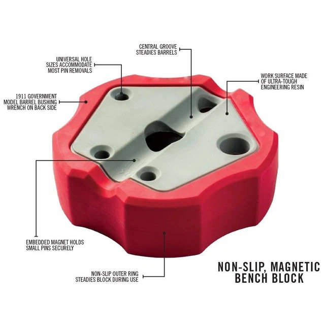 Universal Gunsmithing Bench Block Non-Slip Non-Marring Tactical Tool