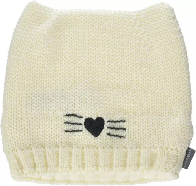 Sterntaler Baby - Mädchen Strickmütze Wintermütze, Beige (Ecru), 43