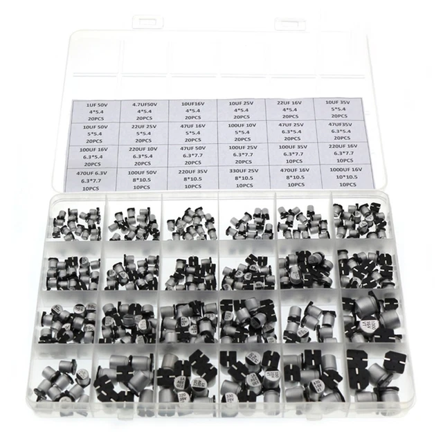 Assortimento Condensatori Accessori Con Box SMD Affidabile 24VWert 400Pezzi