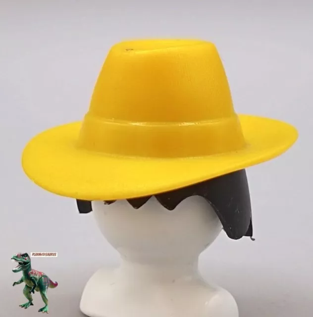 Playmobil sombrero amarillo - trabajador de la granja - campesino - agricultor