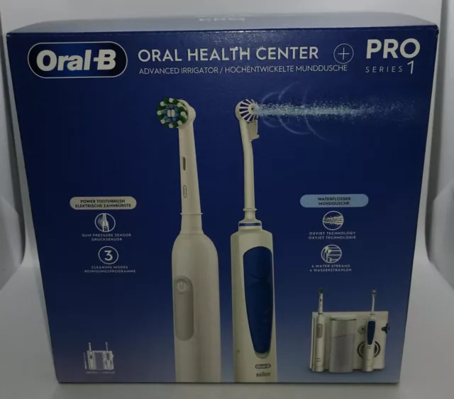 Oral-B Health Center Oxy Jet Munddusche + Oral-B Pro 1 Zahnbürste NEU OVP