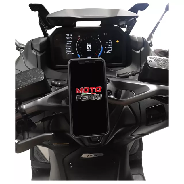 MF3065 Supporto Smartphone per Riser + Placca adesiva Yamaha TMax 560 2022/2024