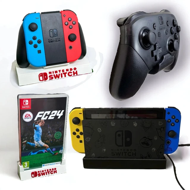 Support console et manette nintendo switch station mural cadeau