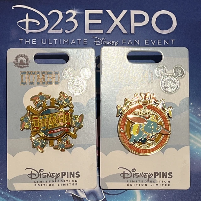 D23 EXPO 2022 Limited Edition Dumbo Disney Pins Set Of 2 £72.51