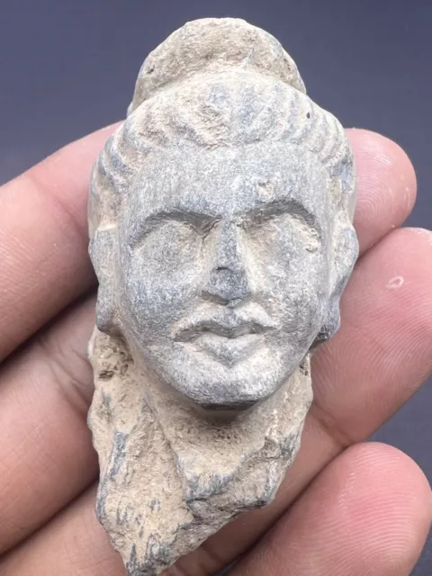 Un Touch Ancient Old Gandhara Civilization Buddha Head Statue Figure