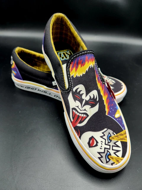 Kiss vans sales slip ons