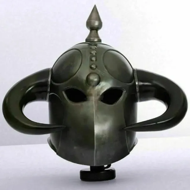 Medieval Death Dealer Helmet With Liner and Chin Strap Costume Helmet With Stand