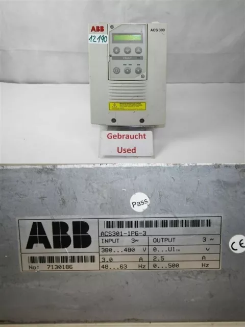 ABB Acs 300 Frequency Converter ACS301-1P6-3 Inverter