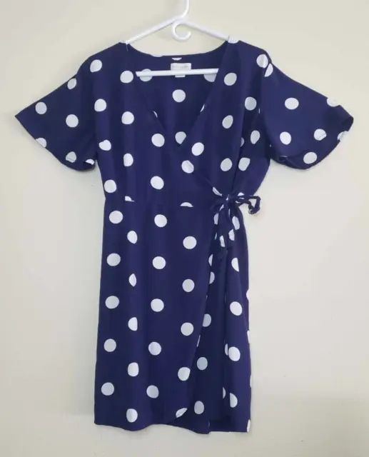 Polka Dot Wrap Dress - Size Medium - WCdr072