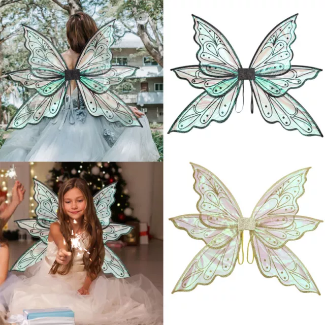 Fairy Wings Costume Sparkle Princess Angel Butterfly Wing Gifts for Girls Women